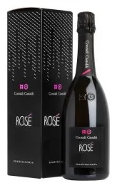 Bottiglia di Franciacorta Rosé Brut Contadi Castaldi