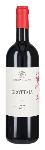 Bottiglia di Rosso 'Grottaia' 2023, Caccia al Piano