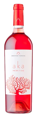 Bottiglia di Primitivo Rosato 'Aka' 2025, Produttori di Manduria