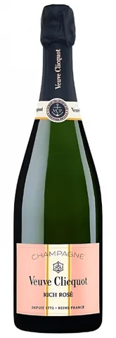 Bottiglia di Champagne Rosé Doux 'Rich' Veuve Clicquot