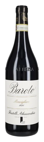 Bottiglia di Barolo 'Monvigliero' 2021, Fratelli Alessandria