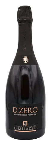 Bottiglia di Metodo Classico D.Zero Rosé Pas Dosé, Milazzo