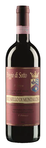 Bottiglia di Brunello di Montalcino Riserva Poggio di Sotto 2018