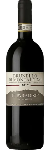 Bottiglia di Brunello di Montalcino Il Paradiso di Manfredi 2017